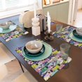 thumbnail image 6 of Placemats Set of 4 / 6, Llamas Colorful Placemats for Dining Table Indoor/Outdoors Heat Resistant Washable Placemats 18" x 12", 6 of 8