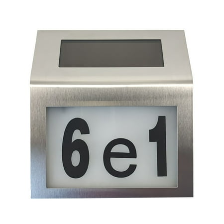 

Solar Lights Outdoor House Number Sign Lighted LEDs Doorplate Number for Home Garden Yard Street