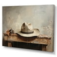thumbnail image 2 of Designart "Simplicity Cowboy Hat I" Cowboys Canvas Print, 2 of 5