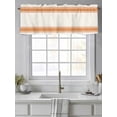 thumbnail image 2 of Farmhouse Orange Valances for Windows Stripe Kitchen Valance Curtain Rod Pocket Small Curtains for Cafe Bathroom Laundry Basement 54" x 18", 2 of 8