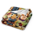 thumbnail image 4 of Manta de franela de dibujos animados de Toy Story, manta de felpa suave y acogedora para todas las estaciones para niños y niñas, manta cálida y liviana para sofá cama o viaje, 4 of 7