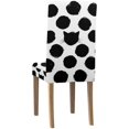 thumbnail image 4 of ABPHQTO Funda protectora para silla con diseño de lunares grandes y caras de gato, funda protectora para asiento, para comedor, Hotel, boda, fiesta, juego de 4, 4 of 4
