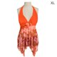 thumbnail image 2 of Greeniant Traje de baño Sexy de verano para mujer, ropa de playa sin espalda con estampado , escote en V profundo, ropa de baño sin mangas con Traje de baño Naranja XL, 2 of 6
