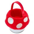 thumbnail image 5 of Plush Mushroom Basket, Red and White, 10.5" x 9", Easter by Way To Celebrate, 5 of 6