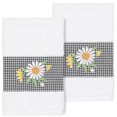 thumbnail image 2 of Linum Home Textiles 2 Pieces Texture/Embroidery Cotton Hand Towel, 30" x 16", White, 2 of 3