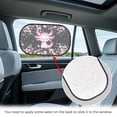 thumbnail image 4 of Yuyamidu Cherry Blossom Rear Window Sun Shade for Car Baby 2 Pack Axolotl Sun Shade Blocker Breathable Car Rear Side Window Shade Sunshade for SUV Van Baby Auto Accessories for Back Seat, 4 of 7