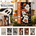 thumbnail image 4 of Halloween Garden Flag 18X12 Inch Cute Ghost Pumpkin Welcome Design Outdoor Fall Decor for Porch Yard Home Single Piece, 4 of 4