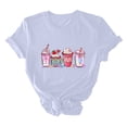 thumbnail image 5 of Otvok Womens Casual Round Neck Short-Sleeved Printed Valentines T-Shirt Tops, 5 of 6