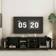 thumbnail image 4 of Spaco TV Stand with 16 Color LEDs, 68" Modern TV Stand, TV Cabinet Entertainment Center for Indoor as Livingroom, Black, 4 of 6