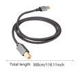 thumbnail image 2 of USB Type-C to USB B 2.0 Cable, Gold-Plated Connectors, 480Mbps Data Transfer for Laptop, Scanner & Fax Machine, 2 of 3