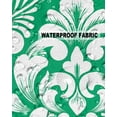thumbnail image 5 of Pack of 2 Outdoor Pillow Covers, Green Classic Luxurious Old Brocade Pattern Waterproof Square Throw Pillowcase Cushion Decorative Pillow Covers for Couch Patio Tent, 24x24 in, 5 of 6