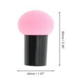 thumbnail image 2 of Unique Bargains 1 Pc Mushroom Head Powder Puff for Travel Dressing Tables Pink Hydrophilic Polyurethane, 2 of 5