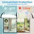 thumbnail image 2 of 40"x48" Window Awning Canopy Over Patio, Easy to Install at Door Entrances, Porches, and Courtyards, Exterior Awnings Against Rain and Snow with Aluminum Bar, Transparent, 2 of 9