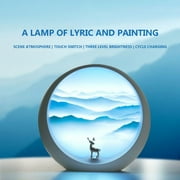 Zedker Creative Scene Atmosphere Lamp Mountain Forest Lamp Ledusb Charging Night Light Warehouse On Sale Clearance