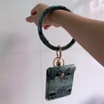 thumbnail image 5 of Mini Women Solid Color Tassel Faux Leather Key Chain Coin Pouch Purse Card Bag, 5 of 5