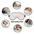 thumbnail image 7 of Naloa Heartbeat Symbol Print Sleep Mask for Sleeper, Light Blocking Sleeping Eye Mask for Women Men, Eye Shade with Adjustable Strap for Travel, Nap,Meditation, 7 of 7
