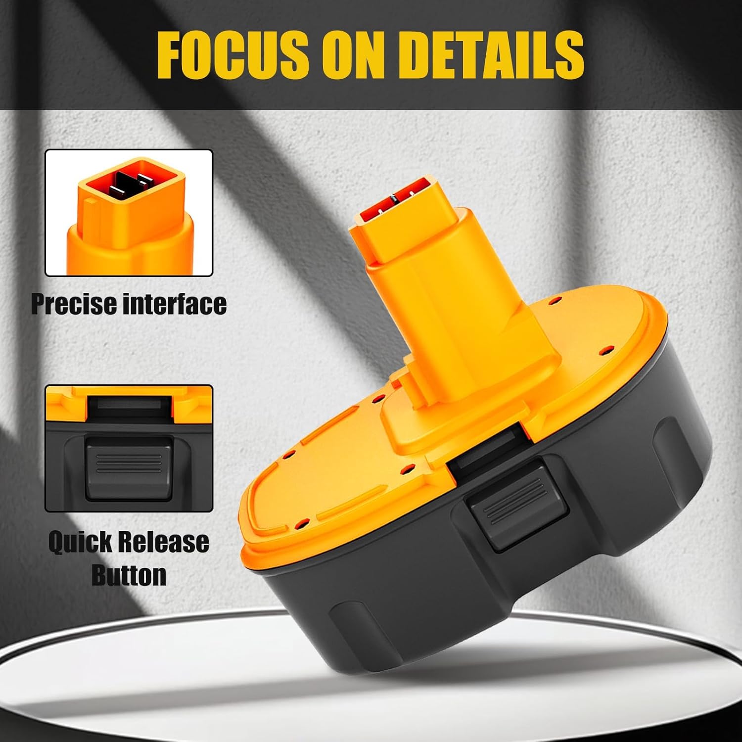 4-Pack 18V 4500mAh DC9096 DC9098 Replacement for Dewalt 18V Battery, Compatible with Dewalt 18 Volt Battery DC9099 DW9095 DW9099 DE9038 DE9039 DE9095 DW9095 DW9096 DE9503 DC9182