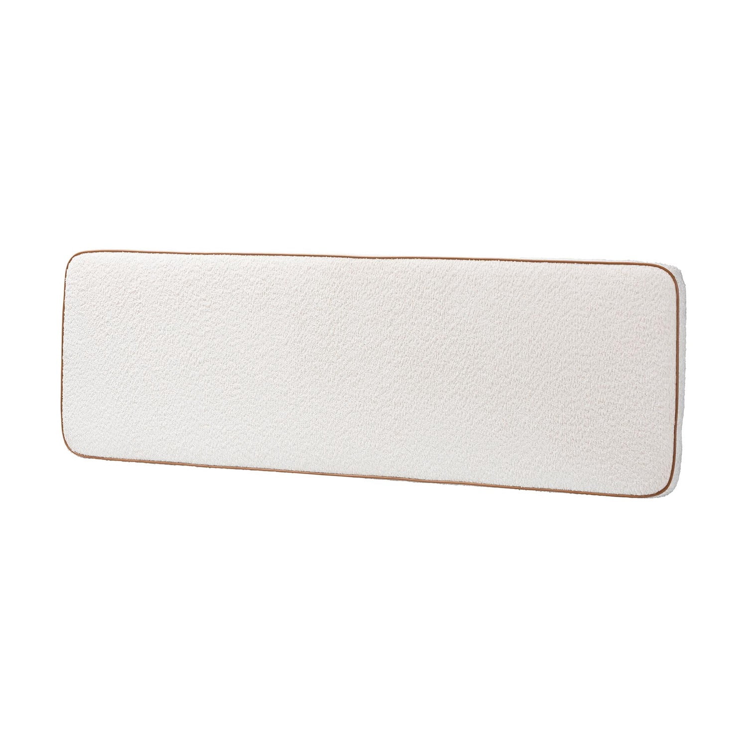 Baxton Studio Belden Boucle Upholstered Wall-Mounted Headboard - Cream - Queen