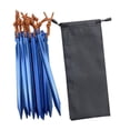 thumbnail image 4 of Colaxi Tent Stakes Ground Stakes Aluminum Alloy with Carry Pouch Heavy Duty Metal Stakes for Ground Tarp Pegs for Backpacking Hiking 12 Pieces Blue, 4 of 9