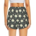 thumbnail image 4 of Goofa Daisies Flowers Printed Women 2 in 1 Running Shorts,Quick Dry Athletic Workout Shorts,High Waisted Athletic Shorts with Liner Pockets-Medium, 4 of 9