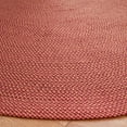 thumbnail image 3 of SAFAVIEH Braided Braylon Solid Reversible Area Rug, Red/Gold, 6' x 6' Round, 3 of 7
