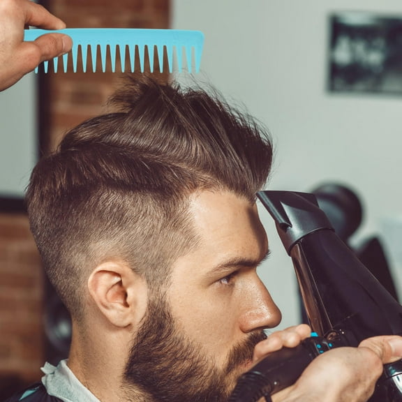 PBPBOX 5Pcs Professional Hairdressing Comb Wide Tooth Salon Brush Assorted Colors Durable Lightweight