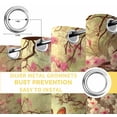 thumbnail image 4 of Easter Rabbit Blackout Curtains for Bedroom, Colorful Eggs Vintage Pink Floral Forest Branch Thermal Insulated Kitchen Drapes with Grommets, Light Blocking Window Treatment, 2 Panels 52" x 45", 4 of 7