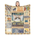 thumbnail image 7 of AUQ Gifts for Cat Mom - Cat Gifts for Cat Lovers - Cat Lover Gifts for Women/Girl - Best Cat Mom Gifts - Funny Cat Gifts for Women - Cat Themed Gifts - Cool Cat Lady Gifts Blanket 50"X60", 7 of 7