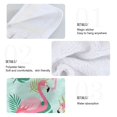 thumbnail image 5 of Flamingo Tropical Leaves Pattern Hand Towels 2 Pack Quick Dry Velvet Soft with Velcro Kitchen Bath 14x18in, 5 of 7