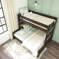 thumbnail image 6 of Max & Lily Solid Wood Bunk Bed, Twin XL over Queen Modern Farmhouse Platform Bed Frame For Kids, 6 of 9