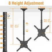 HOMOUNT Ceiling TV Mount for 26-65 TVs, Full Motion 8 Height Adjustable TV Wall Mount Bracket, Swivel and Tilt, Max VESA 400x400mm, Holds up to 99 lbs