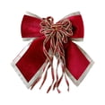 thumbnail image 2 of Dserfhy Christmas Bow Decoration Large Ribbon Bow with Glitter Edge for Christmas Wreath Tree Toppers Holiday Indoor Home Decor, 2 of 8