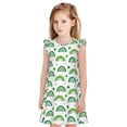 thumbnail image 1 of Fotbe St. Patrick's Day rainbows Vestido de Dormir para Niñas de 3 a 10 Años, Mangas Cortas, Estilo Princesa, Pijama Camisón con Mangas Voladas-Large, 1 of 6