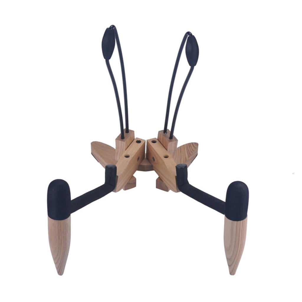 Yihuala Folding Wood Ukulele Stand Musical Instrument Holder Small Guitar Floor Stand for Ukulele, Violin and Mandolin