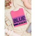thumbnail image 3 of Blue Day Banner Shaped T-Shirt Women -Image by Shutterstock, Female Large, 3 of 4