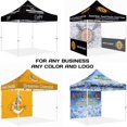 Custom Canopy Tent 10x10 with Logo, Personalized Pop Up Canopy Tent