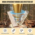 thumbnail image 3 of Firewood Drill Bit Set with 4 Handles,2025 New Wood Splitter Drill Bit, 3 of 5