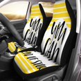 thumbnail image 2 of Juego de 2 fundas para asientos de automóvil ABPHQTO Vibes You Can End of Story Positive Doodle Spring, 2 of 4