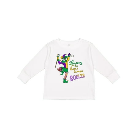 

Inktastic Laissez Les Bon Temps Rouler- Let the Good Times Roll Mardi Gras Jester Boys or Girls Long Sleeve Toddler T-Shirt
