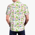 thumbnail image 4 of Balery Happy Easter Printed Men’s Short Sleeve Polo Shirt, Midweight Men's Shirt,Golf Polo shirts -Large, 4 of 9