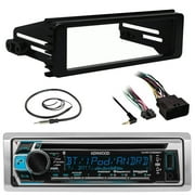 Kenwood KMR_D368BT Stereo Receiver CD MP3 Player Head Unit _ Bundle Combo With Metra 99_9600 Single DIN Dash Installation Kit