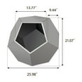 thumbnail image 4 of Hassch Multi-Functional Cat Furniture - Cat House Side Table - Indoor Planter Pot - Cat Cave End Table for Home - Easy Assembly - Cement Grey, 4 of 8