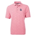 thumbnail image 2 of Men's Cutter & Buck Red New Hampshire Fisher Cats Virtue Eco Pique Botanical Print Recycled Polo, 2 of 3