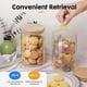 thumbnail image 2 of 6-piece Glass Food Storage Jars With Bamboo Lids, 37 Oz Airtight Containers, Set Of 6, 2 of 5