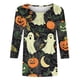 thumbnail image 5 of Heisall Womens Hoodies Halloween Print Round Neck 3/4 Sleeve Loose Fit Tshirts 2025 New Arrival Fashion Tops, 5 of 5