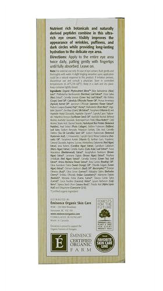 Eminence Organic Skincare Marine Flower Peptide, Eye Cream, 1.05 Ounce