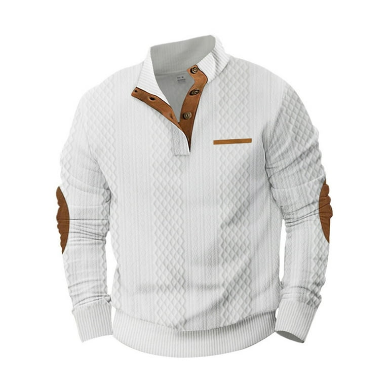 Fashion High Collar Button Long Sleeve Sweatshirt Fashion High Collar Button Long Sleeve Sweatshirt