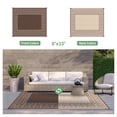 thumbnail image 2 of DEORAB 8'x10' Outdoor Rugs Patio Waterproof Outside Mat Reversible Plastic Camping Carpet,Coffee & Brown, 2 of 9