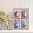 thumbnail image 2 of Cute Animal Geometric Canvas Print, Wall Decor for Living Room Bedroom Office Nursery Kids Room Dining Room, 2 of 8