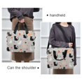 thumbnail image 6 of FORMRS 16" Laptop Bag Carrying Sleeve Case with Handle Travel Shoulder Briefcase, Gray Cartoon Pattern, 6 of 8